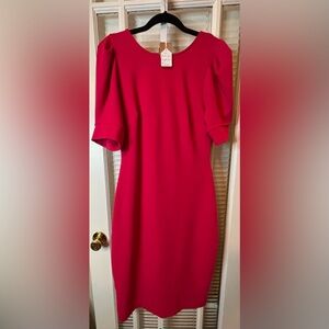 Hot Pink Dress with Back Tie-Size Medium